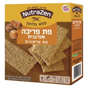 פת פריכה אורגנית עם ערמונים – ללא גלוטן וללא תוספת סוכר